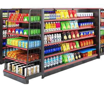 China WangDuoyu 2020 Hot Selling Factory Price Double Sides Heavy Duty 5 Layer Supermarket Shelves Grocery Display Racks for sale