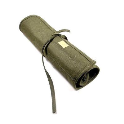 China Reusable Paintbrush Roll Up Bag Holder Canvas Pouch for sale