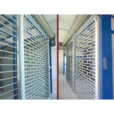 China Security Factory Customized Commercial Automatic Roll Up Security Shutter Aluminum Roller Grille Door For Shop for sale