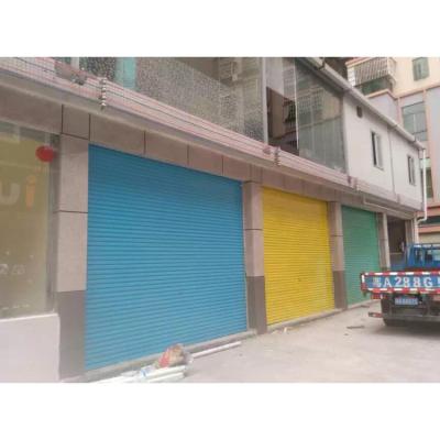 China Environmental Friendly Long Life Steel Rolling Easy Replaced Colorful Galvanized Service Door For Shop for sale