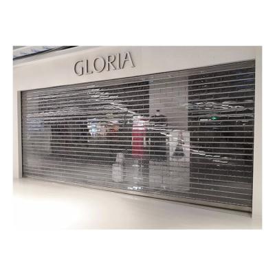 China Anti Theft Custom Roll Up Office Roller Shutters Translucent Plastic Roll Up Internal Doors Roller Shutters for sale