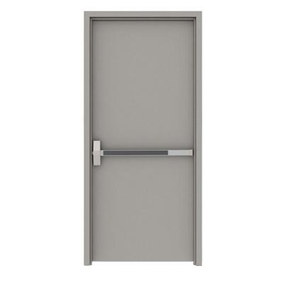 China Internal Steel Fire Protection Emergency Exit Doors Customized 0.5/1/1.5/2 Hours Residential Fire Rated Doors With Panic Bar for sale