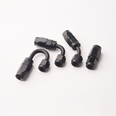 China Custom Automotive Spare Parts Female Pivot 45 Degree An10 Black Anodized Aluminum Fittings for sale