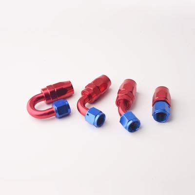 China 45 Degree An6 An8 An10 An12 Aluminum Custom Aluminum Female Swivel Pipe End Fittings Elbow for sale