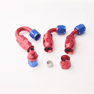 China An4 45degree Aluminum Alloy Oil Cooler Aluminum Hose End for sale