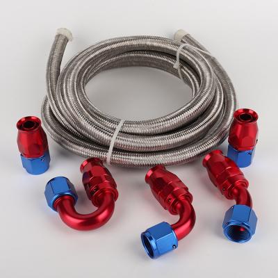 China Stainless Steel Nylon High Temperature Nylon Braided Performance Racing Fuel Line Hose Assembly for sale