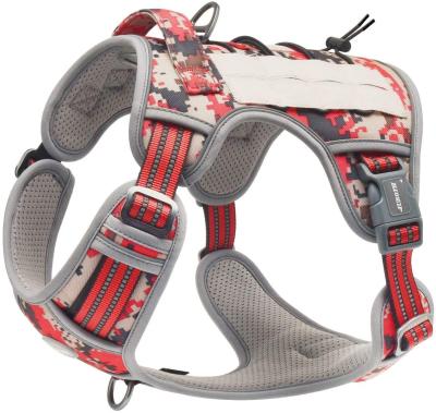 China Sustainable Weight Pulling Dog Harness And Leash Set Adjustable Pet Harness Vest for sale