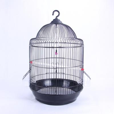 China Manufacturer Wholesale Classical European Round Canary Yellow Parrot Bird Cage Breathable Large for sale