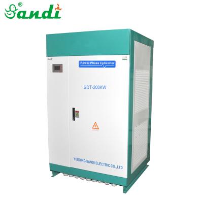 China 200KW three phases 440 three volt 60hz to phases 400 volt 50hz converter 1200x1200x1860mm for sale