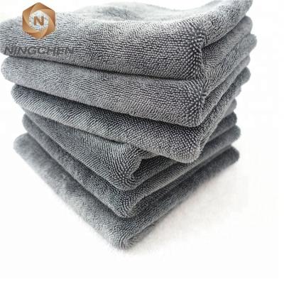 China 40x60cm ultra compressed wholesale cheap plush cleaning cloth car wash luxury auto detailing towel thick 1000GSM 1200GSM for sale