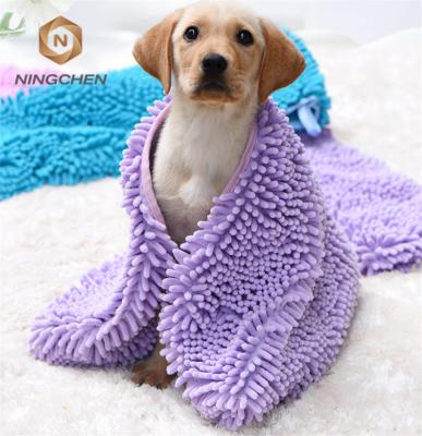 China Viable China Supplies Wholesale Hot Wholesale Hot Sale Microfiber Paw Printing Soft Material Bath Towels Cat Dog Cloth Quick Dry Pet for sale