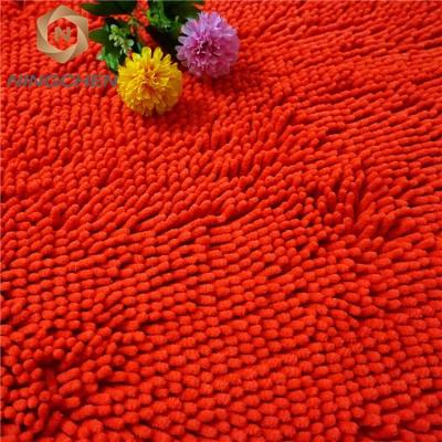 China Viable Hot Sales Cleaning Chenille Fabric Microfiber Chenille 100% Polyester Chenille Fabric For Carpet for sale