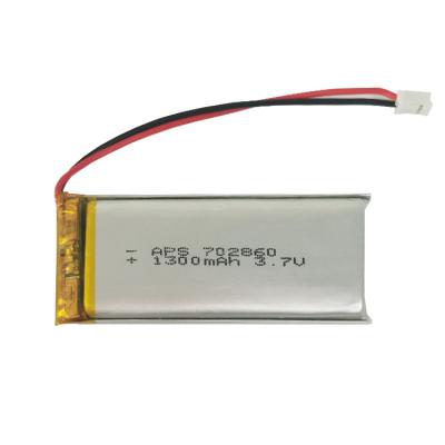 China 702860 NCM Pocket Battery Cells 3.7v 1300mAh Li-Polymer Li-Polymer Ion Lipo Battery Lithium Ion Rechargeable Battery Cell For Toys 7.0*28*60mm for sale