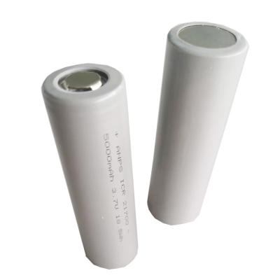 China NCM/NCA Rechargeable Li Ion Battery 3.7v Cylinder 21700 Lithium Ion Cylinder Cell Battery 5000mAH For Power Battery Pack 21x71mm for sale