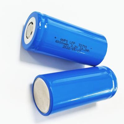 China Toys China 32700 Cylinder LiFePO4 Battery 6000mAh Rechargeable Battery 19.2Wh Lithium Ion Battery Cells Factory in Shenzhen for sale