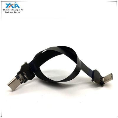 China Electronic ultra thin angle usb fpc cable 90 degree angle micro fpv usb flat cable for sale