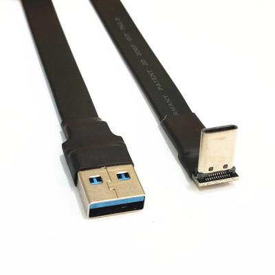 China USB 3.1 electronic ultra thin flexible type c angled male to male usb 3.0 ffc fpv ribbon cable straight for sale