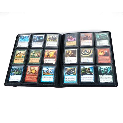 China Recycle Customized YuGiOh PU Trade Leather Game MTG pokemon card albumTrading Cards 9 Pocket Leather Card Binder for sale