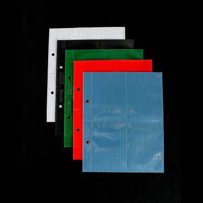 China Custom Size 4 Color 11 Moisture Proof 9 Holes Pockets PP Protection YuGioh Game Card Sleeves for sale