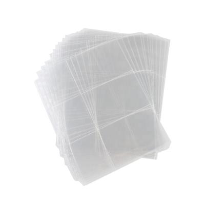 China Funny Factory Customized 11 Hole 9 Plastic Bag PP Storage Album Page Clip Sleeve for sale