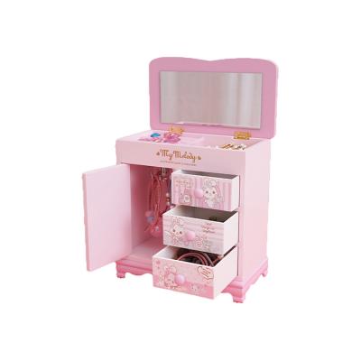 China Fast Shipping Wooden 3 Drawer Packing Jewelry Box With Custom Logo for sale