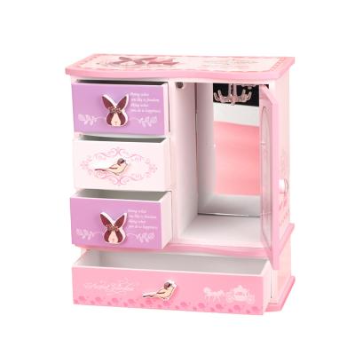 China Chinese high quality wooden cube wooden jewelry box in factory price for sale