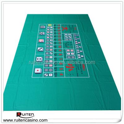 China Liquid and water resisted customize waterproof and flammable craps table sic bo layout for sale