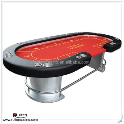 China Texas Hold 'Em Table Baifumei Texas Hold 'Em Poker Table with Cup Holder and Ashtray for sale