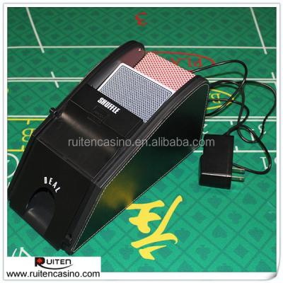 China Automatic Card Plastic Shuffler With Dealing Shoe for sale