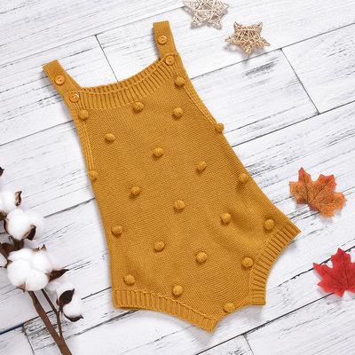 China Wholesale High Quality Wool Blend Baby Crawling Clothes Boys Girls Sweaters Knitted Acrylic Hand Embroidered Romper for sale