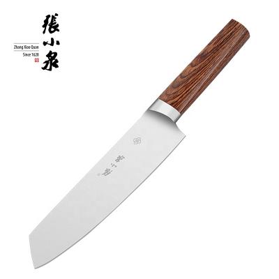 China Gift Box Viable Packing Gold Wood Knife 7 Inch Meterial Santoku Knife 4116 Blade for sale