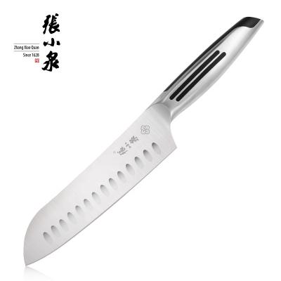 China Sustainable Santoku Knife 7 Inch Chef Kitchen ABS+430 Traditional Santoku Knife for sale