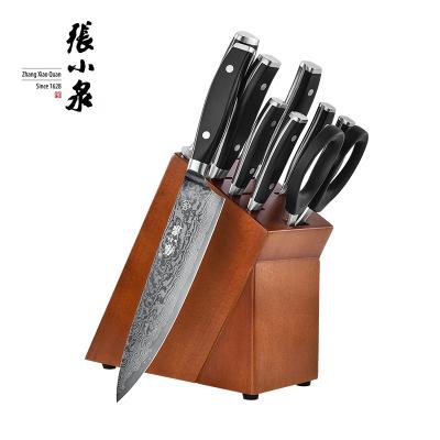 China Multifunctional Japanese Steel Chef Cooking Knives Disposable Luxury Kitchen Damascus Set for sale