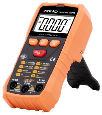 China Accuracy 600V 10A 60mF Digital Multimeter NCV Live True RMS 5999 VICTOR 85D Counts for sale