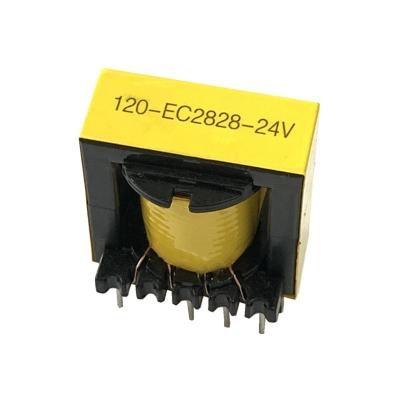 China High Power ER28 Customized EC40 20kHz- 200kHz Electrical Power Flyback 350w Pulse Ferrite Core Inverter High Frequency Changeover Transformer for sale