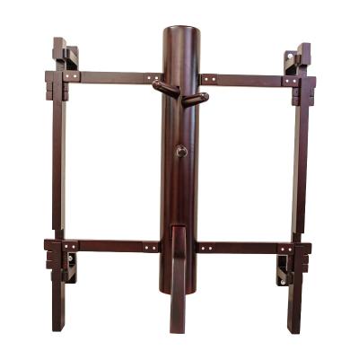 China Brown Adjustable Size Practicing Wooden Dummy Wing Chun Hardwood Martial Arts Studios Factory Direct Supply for sale