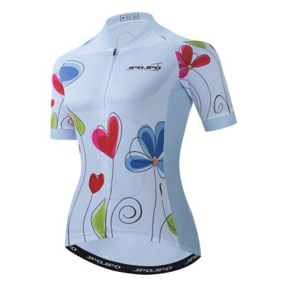 China Breathable Bicycle Tops Breathable White Short Sleeve Clothes Shirts MTB Cycling Tank Top Women Cycling Tank Top for sale