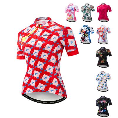 China Wholesale Custom Women's Cycling Jersey Bike Cycling Clothing Shirt Jacket Summer Antibacterial Beautiful for sale