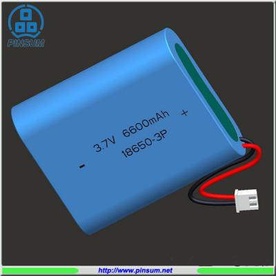 China Lithium battery 18650 battery pack 3.7V 6600mAh for industrial use for sale