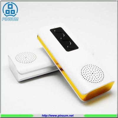 China 4000 mah led TF card bluetooth speaker power bank for sale