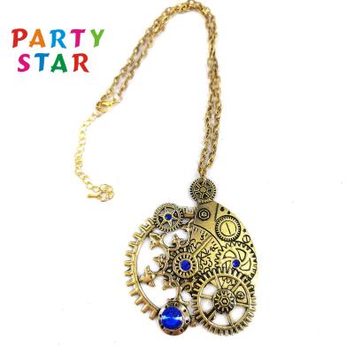 China Vintage Carnival Vintage SteamPunk Jewelry Circle Gear Metal Women's Classic Women's Choker Necklace Pendant Necklace for sale