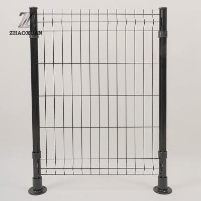 China Easily Assembled 3D Curved Wire Mesh Fence Popular Market 3D Curved Wire Mesh Fence PVC Coated for sale