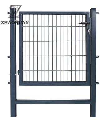 China Good Quality Modern Metal Gate Designs Galvanized Garden Fence Gate Swing Single Gates For Sale for sale