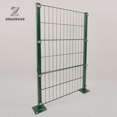 China Easily Assembled Double Wire Mesh Fence PVC Coated RP Panel Green Twin Wire Fence Black Color Twin Wire Mesh 868 for sale