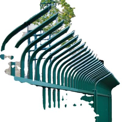 China Easily Assembled Low Carbon Stainless Steel Metal Bar Fence for sale