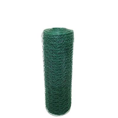 China Anti-Corrosion PVC Coated Poultry Farm Wire Netting Poultry Chicken Wire Netting Green Coated Hexagonal Wire Mesh for sale