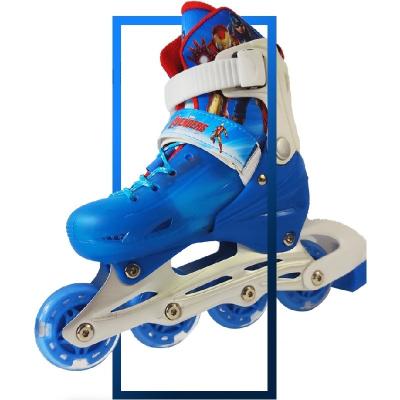 China Cheap PVC Inline Adjustable Flashing Roller Skates Professional Shoes With All Wheels Light Up for sale