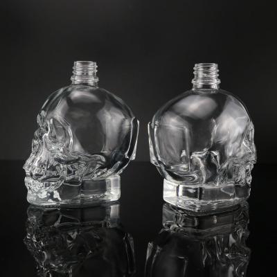 China High Quality Custom Colors Skull Shape 30ml Glass Dropper Bottles for sale