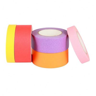 China Heat Resistant Walls Thin Line 36mm General Colored Decoration Roll Paper Masking Tape Painter for sale