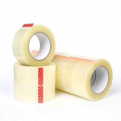 China Heat Resistant With Logo Adhesive Jumbo Roll Custom Logo Printed Bopp Packing Tape for sale